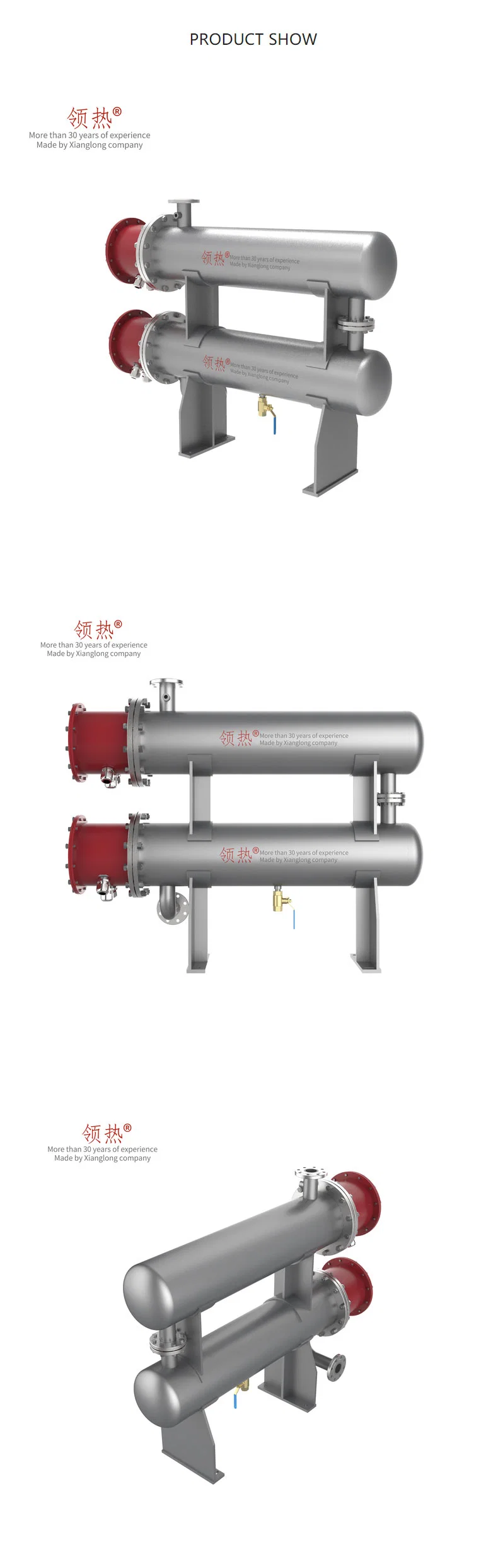 Industrial Immersion Double Skid Mounted in-Line Circulation Pipeline Flanged &#160; Heater&#160;