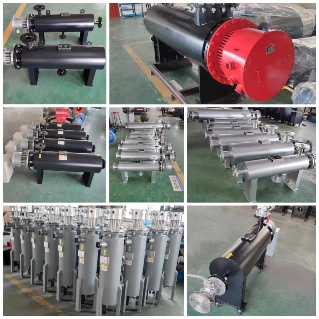 Horizontal Lubricating Oil Liquid Pipeline Circulation Process Inline Electric Heater for Industrial