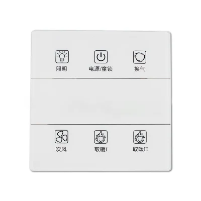 New Smart Home Temperature Control Switch Glass Panel